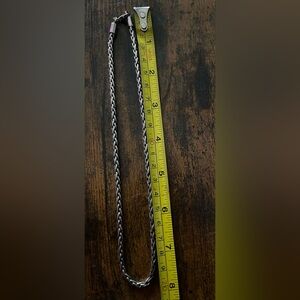 Men’s Foxtail 16” 2mm Sterling Silver Chain